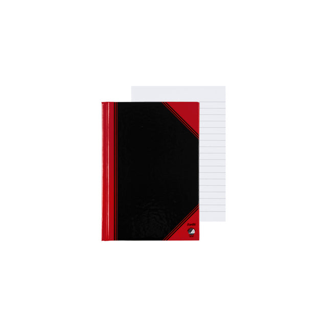 Notitieboek Bantex Zwart/Rood A6 gelinieerd 70gsm - 4