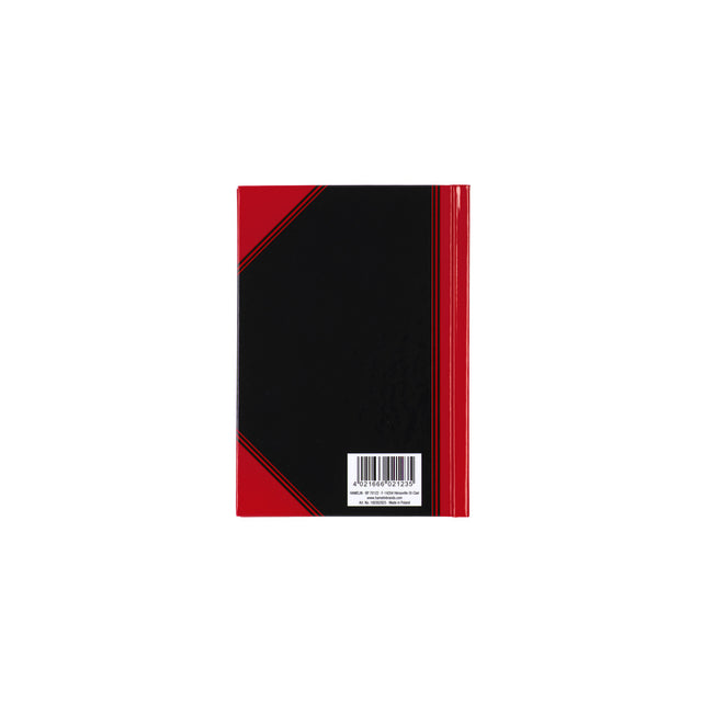 Notitieboek Bantex Zwart/Rood A6 gelinieerd 70gsm - 5