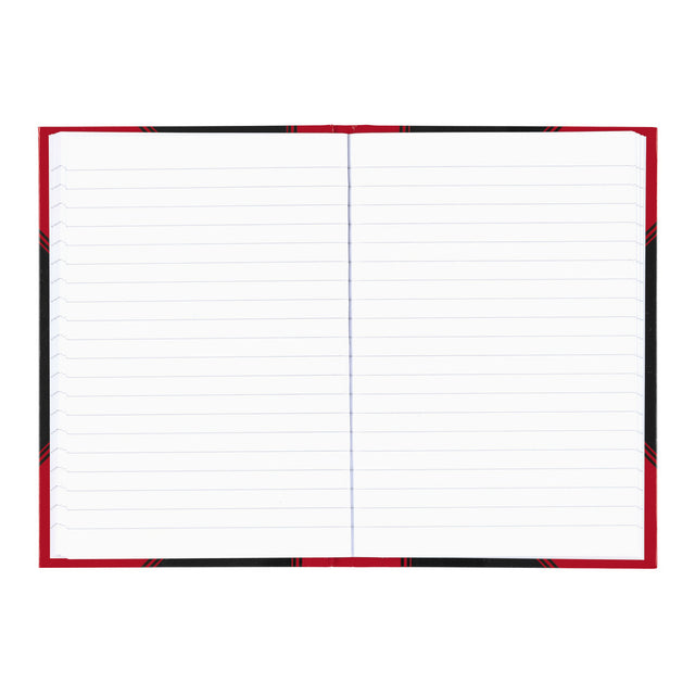 Bantex Zwart/Rood A5 Gelinieerd Notitieboek met Harde Kaft - 3