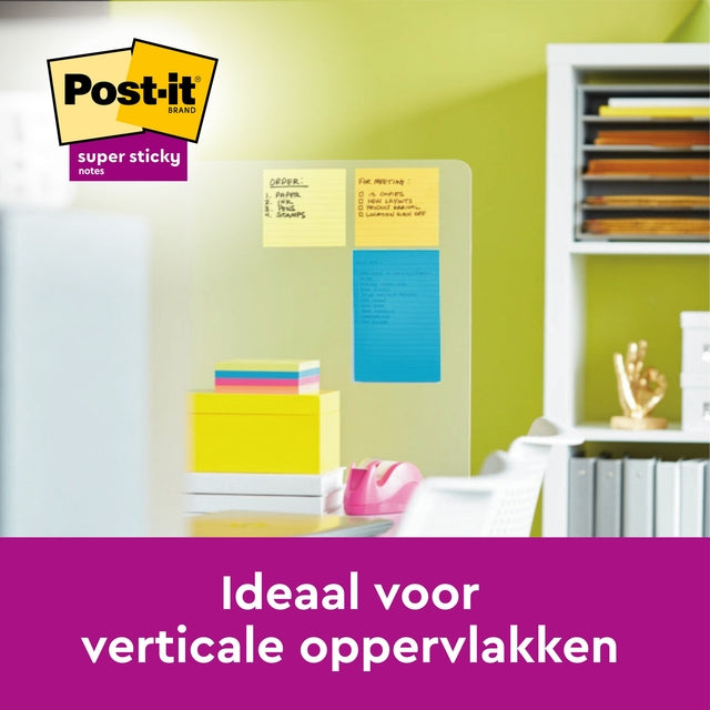 Post-it Super Sticky Notities 102x152mm Assorti - 4