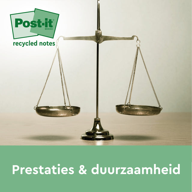 Post-it 655 Recycled, 76x127mm, Geel, 6x100 vel - 5