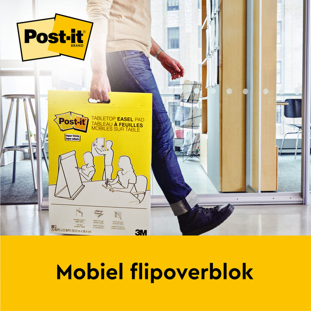 Post-it Meeting Chart Super Sticky 50,8x58,4cm voor dynamische sessies - 3