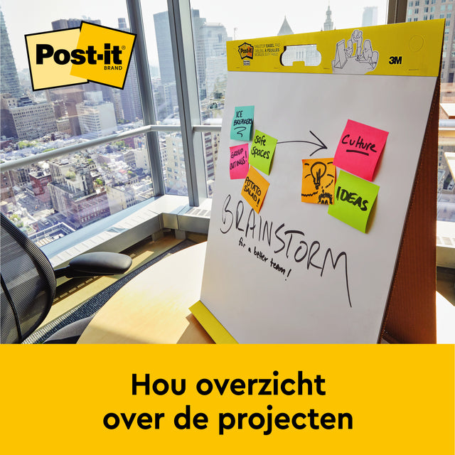 Post-it Meeting Chart Super Sticky 50,8x58,4cm voor dynamische sessies - 4