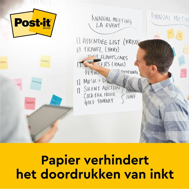 Post-it Meeting Chart Super Sticky 50,8x58,4cm voor dynamische sessies - 5