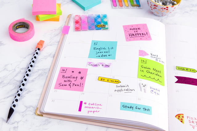 Post-it Neon Kubus Notities 76x76mm Assortie kleuren - 2