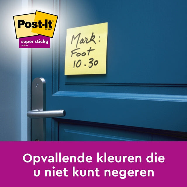 Post-it Super Sticky notities 76x127mm, gl, 14+2 vellen - 5