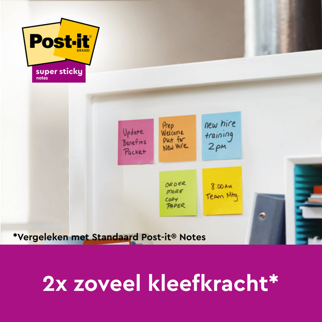 Memoblok Post-it 655 Super Sticky 76x127mm Rio - 4