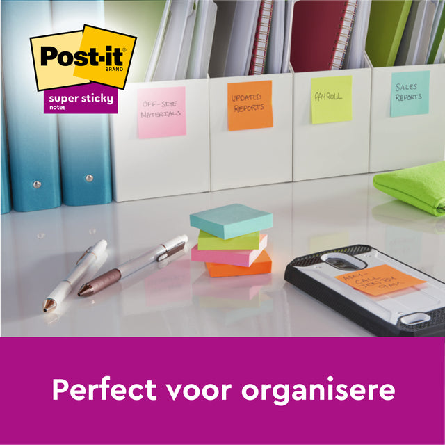 Memoblok Post-it 655 Super Sticky 76x127mm Rio - 5