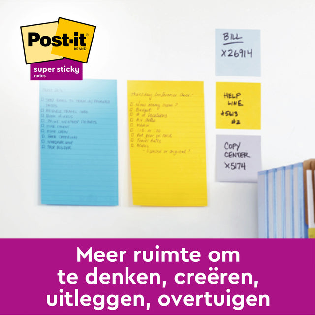 Memoblok Post-it 4690 Super Sticky 101x152mm Miami - 5