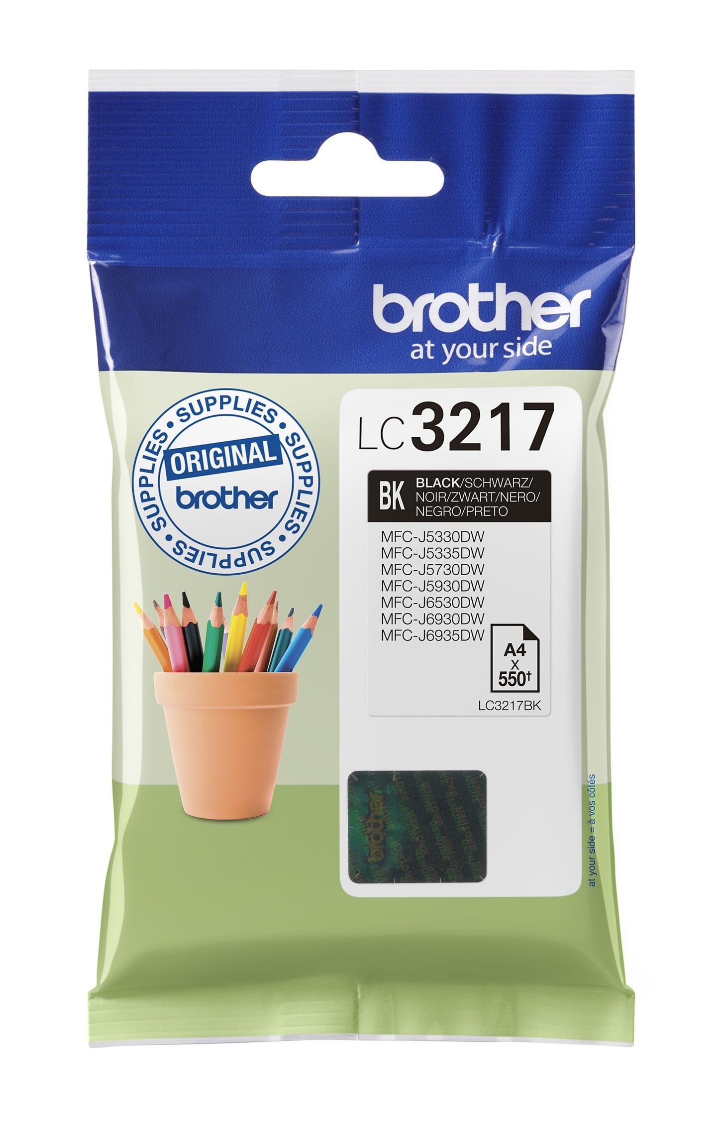 Brother LC-3217BK Zwart inktcartridge voor Brother printers