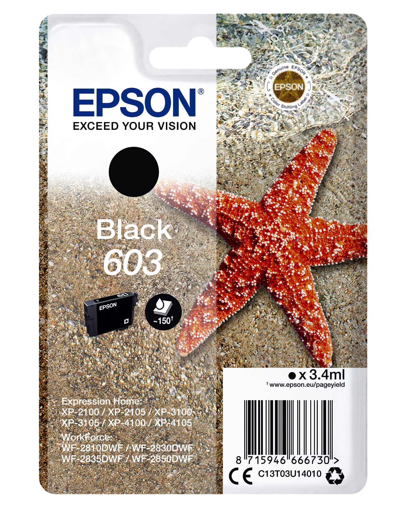 Epson 603 Serie Inktcartridge Zwart