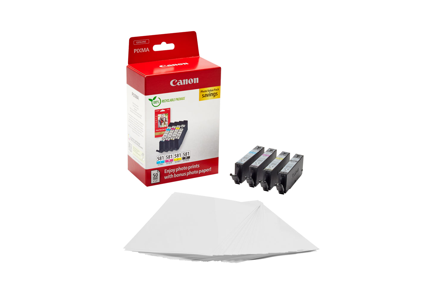 Canon CLI-581 + 50 Vel F-Pap 10x15cm - 3