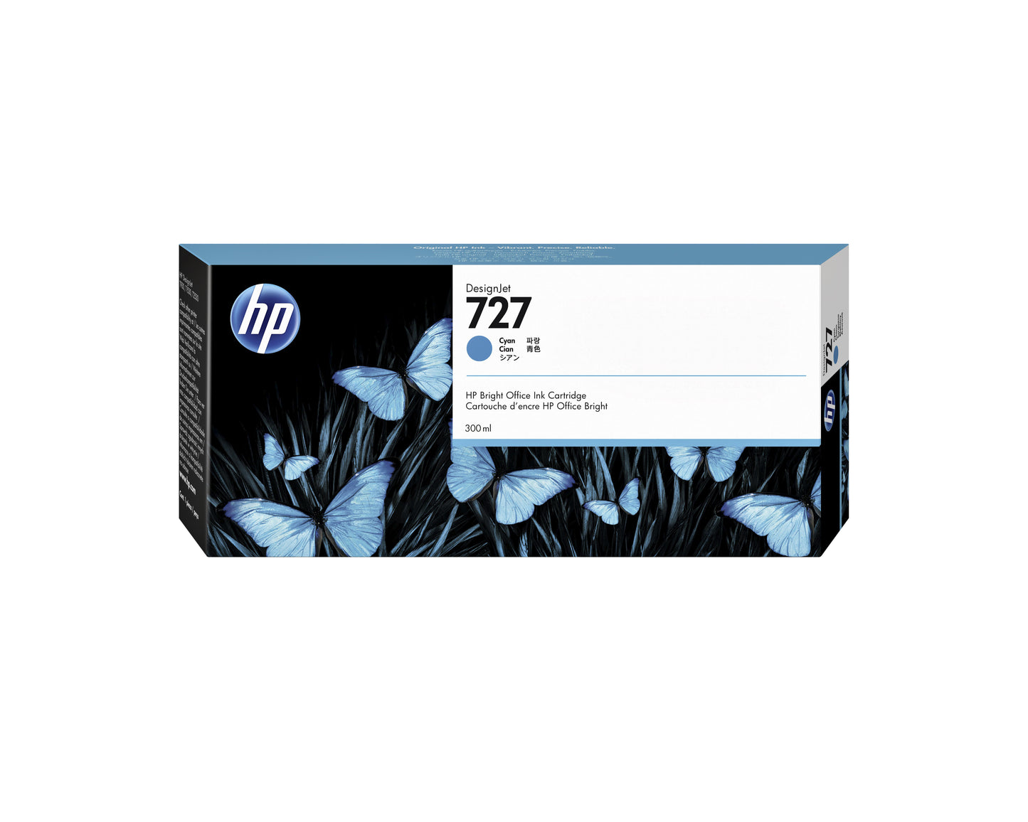HP F9J76A 727 Blauw Inktcartridge