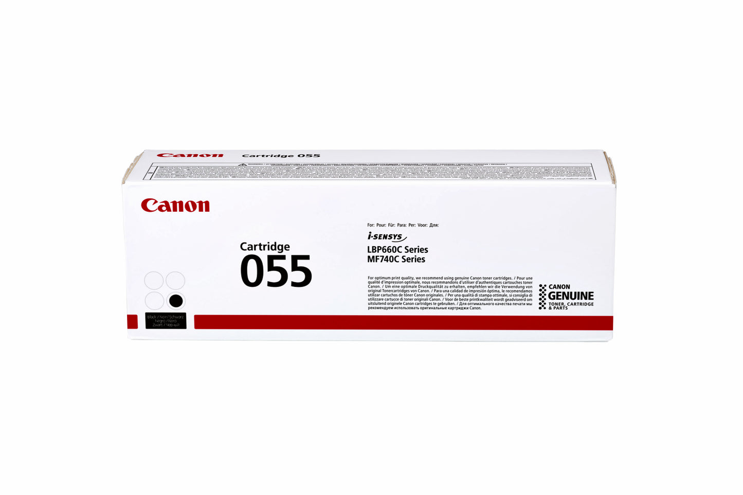 Canon 055 Zwarte Tonercartridge voor Betrouwbare Printkwaliteit