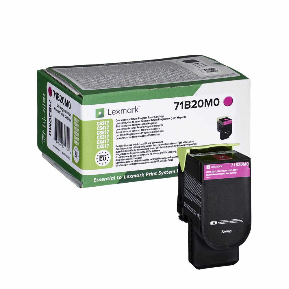 Lexmark 71B20M0 Rood Tonercartridge, 2300 pagina's