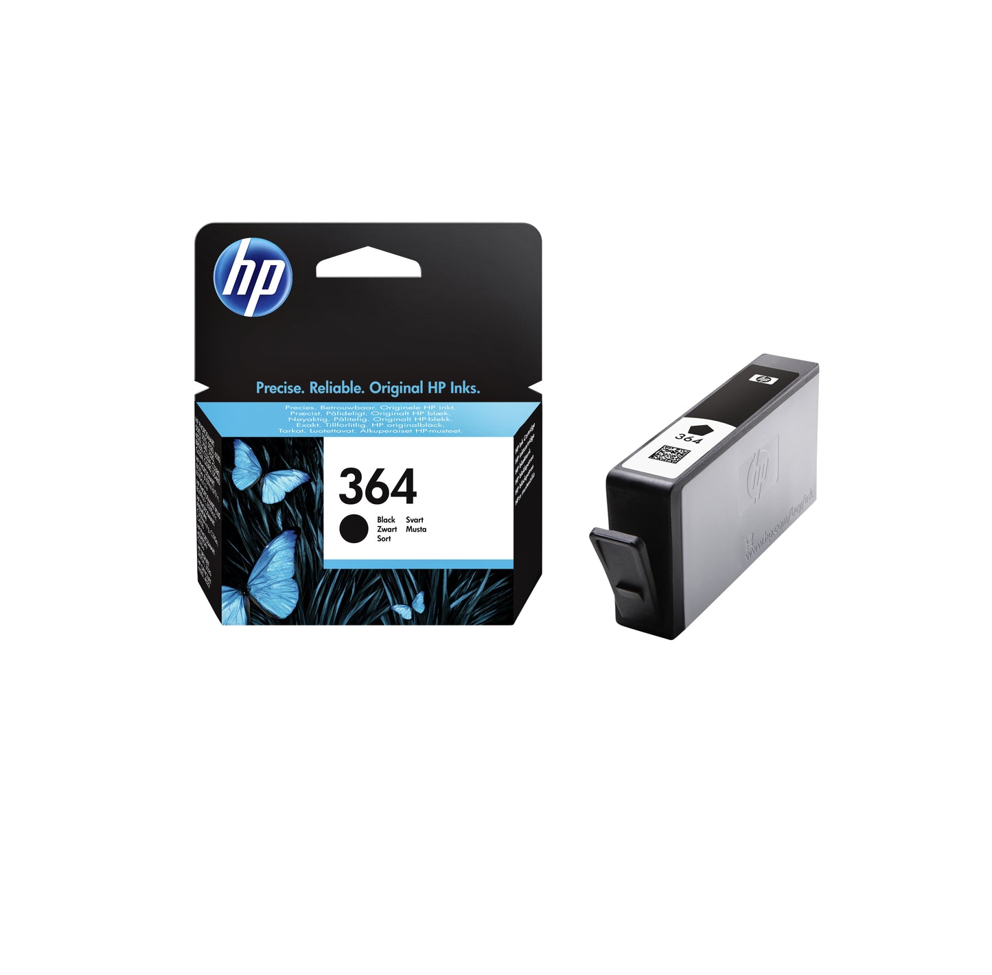 HP 364 Zwart Inktcartridge CB316EE voor tekst en zwart-witafdrukken