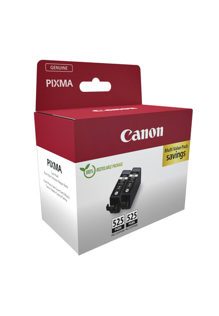 Canon PGI-525 zwart inktcartridge 2-pack, ca. 323 pagina’s - 2