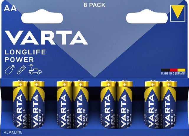 Varta AA Longlife Power Batterijen 12 Stuks