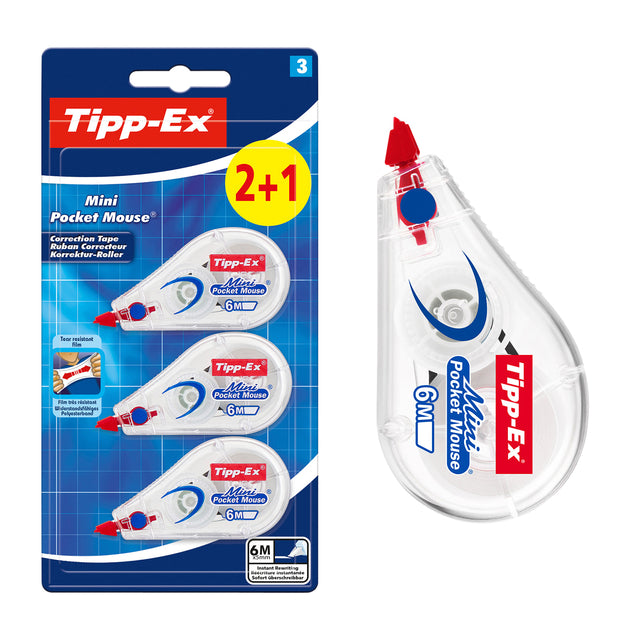 Correctieroller Tipp-Ex Mini Pocket Mouse 5mm, 6m - 2