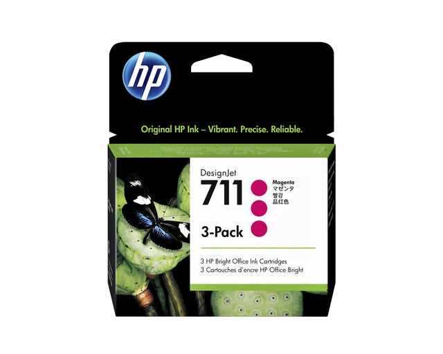 HP 711 Rood Inktcartridge CZ135A voor levendige kleuren