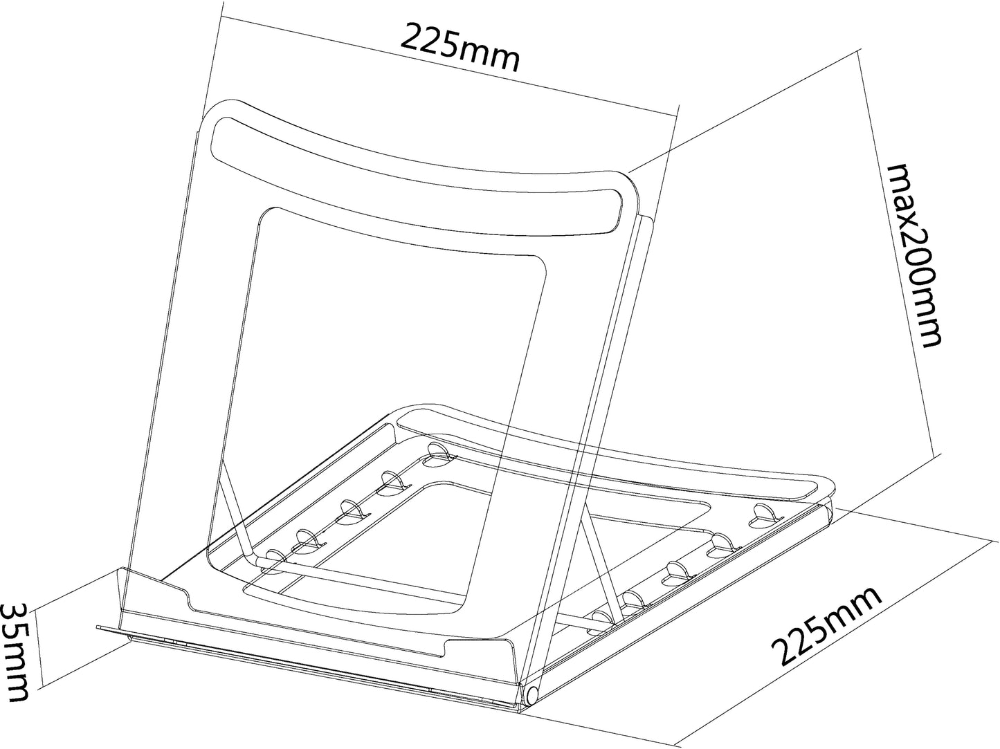 Universele Laptopstandaard met Verstelbare Hoogte - NEOMOUNTS NSLS075 - 2