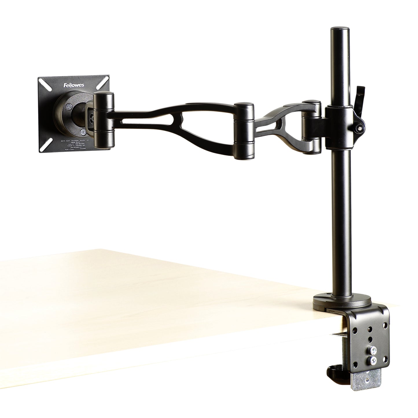 Fellowes Vista enkel zwart monitorarm voor bureau bevestiging - 3