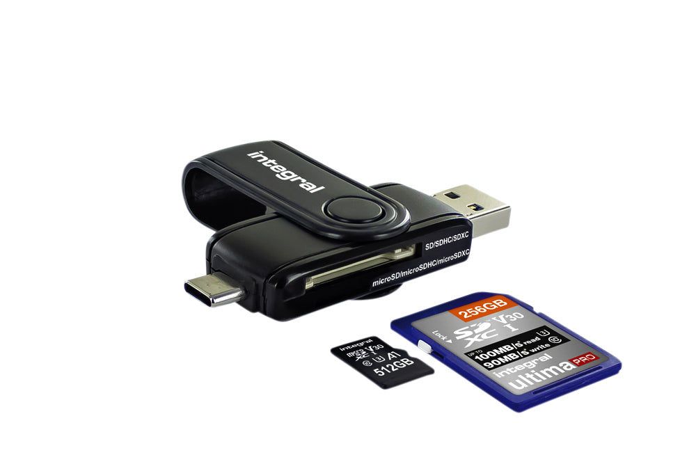 Card Reader USB 3.1 USB-C SD en Micro SD compatibel met PC en Mac