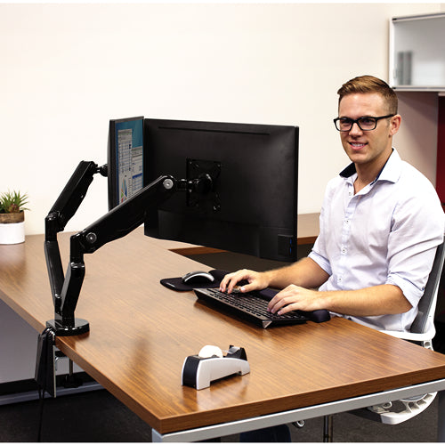 Fellowes Platinum Dual Monitorarm voor twee schermen - 4