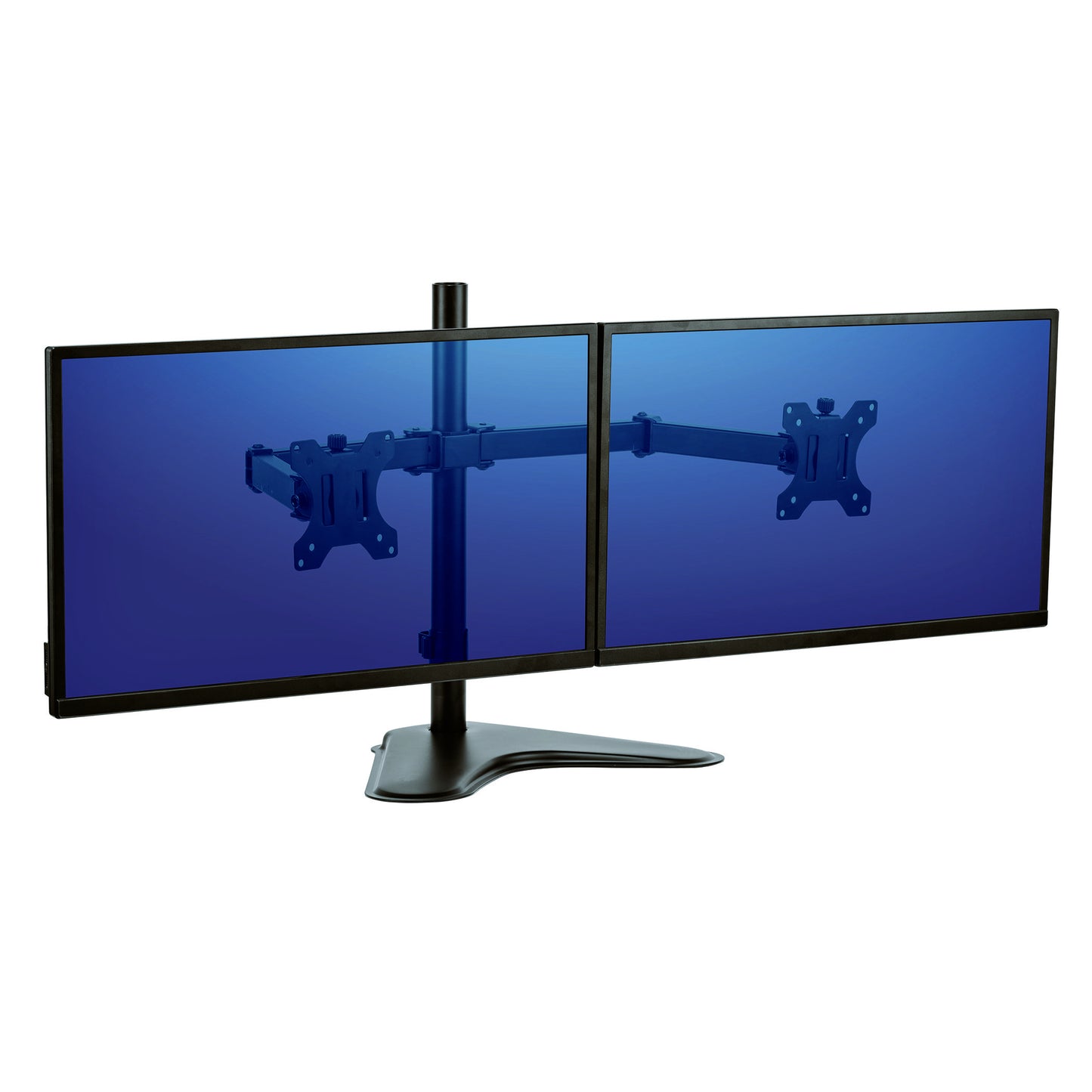Monitorarm Fellowes Seasa Vrijstaand Dubbel Zwart - 2