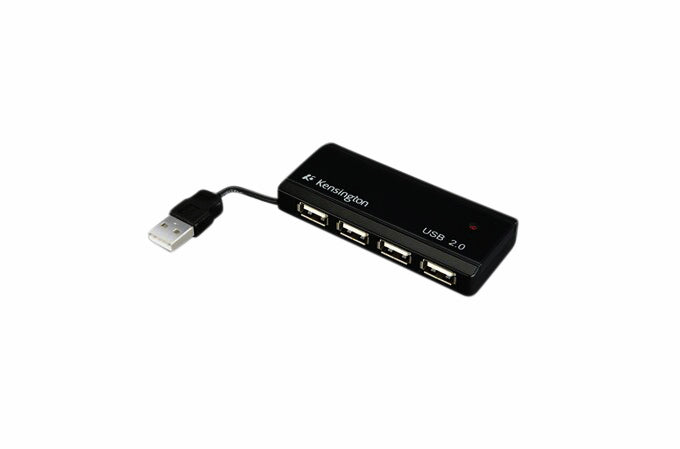 Kensington USB 2.0 4-Poorts Hub, Compact en Plug & Play