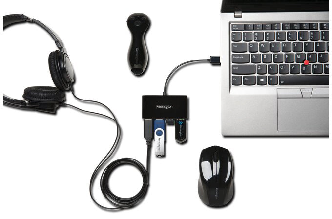 Kensington USB 2.0 4-Poorts Hub, Compact en Plug & Play - 3