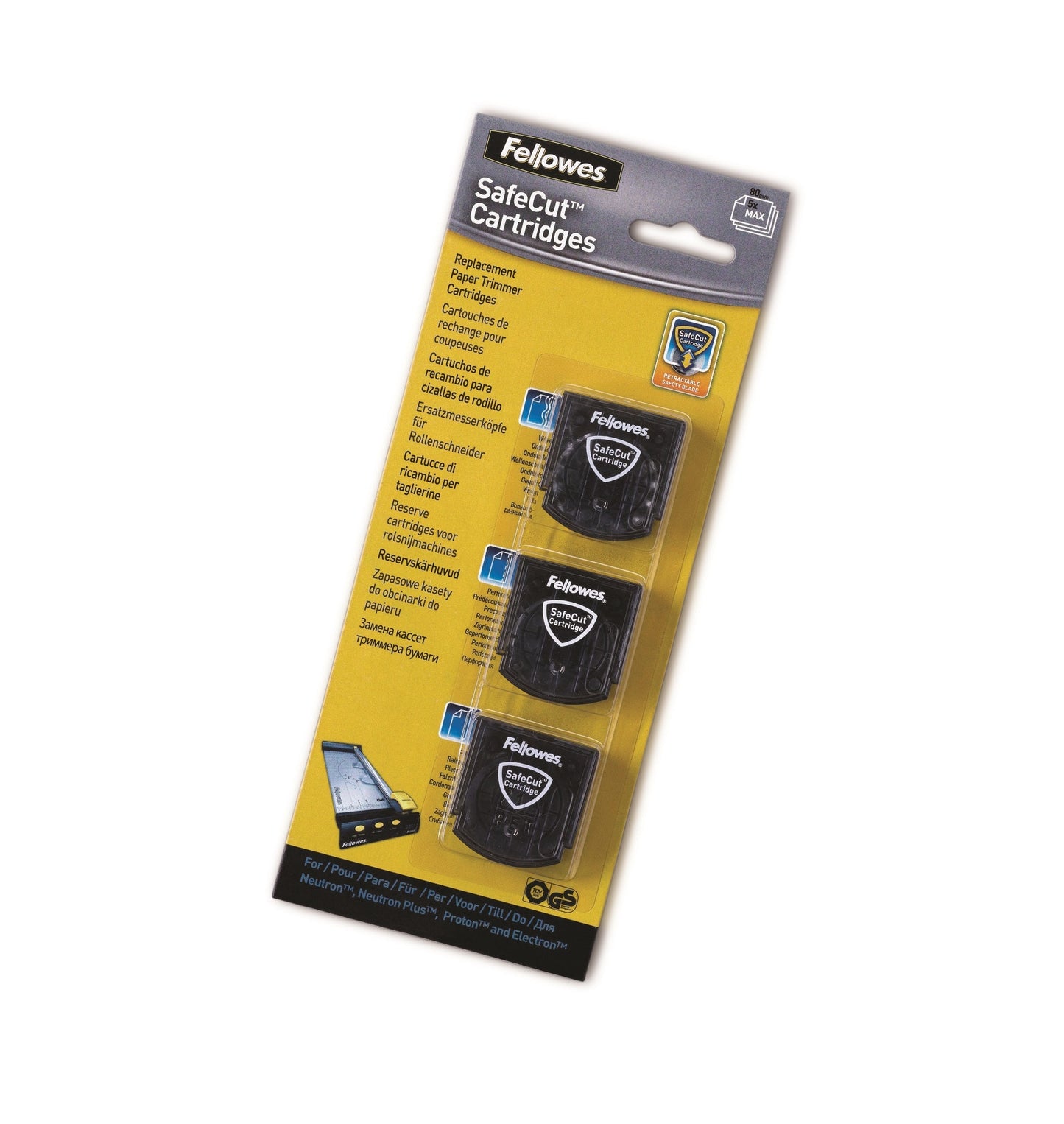 Snijmes Fellowes Safecut 3-in-1 voor Neutron, Proton en Electron - 2