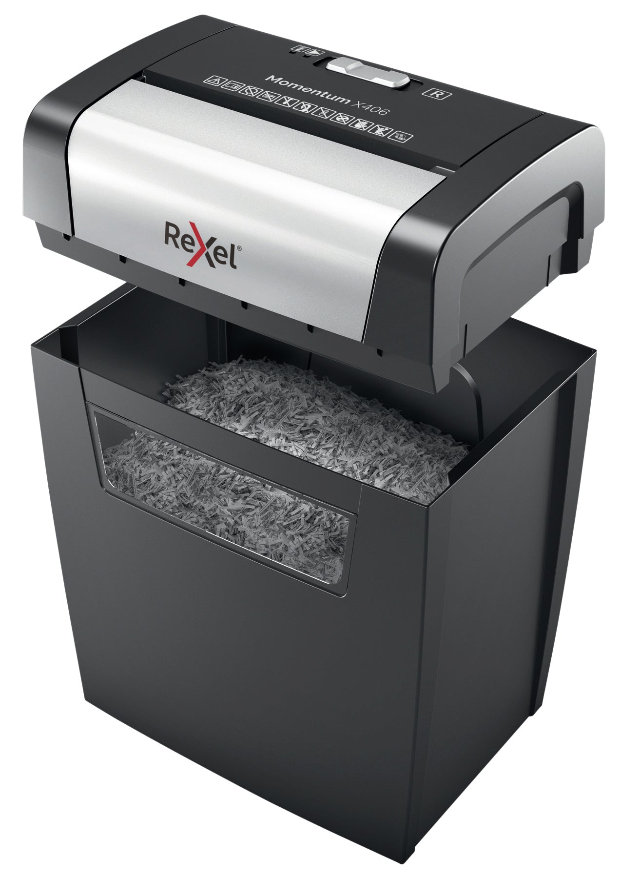 Rexel Momentum X406 papiervernietiger 4x28mm, 6 vel, 15L opvang - 3