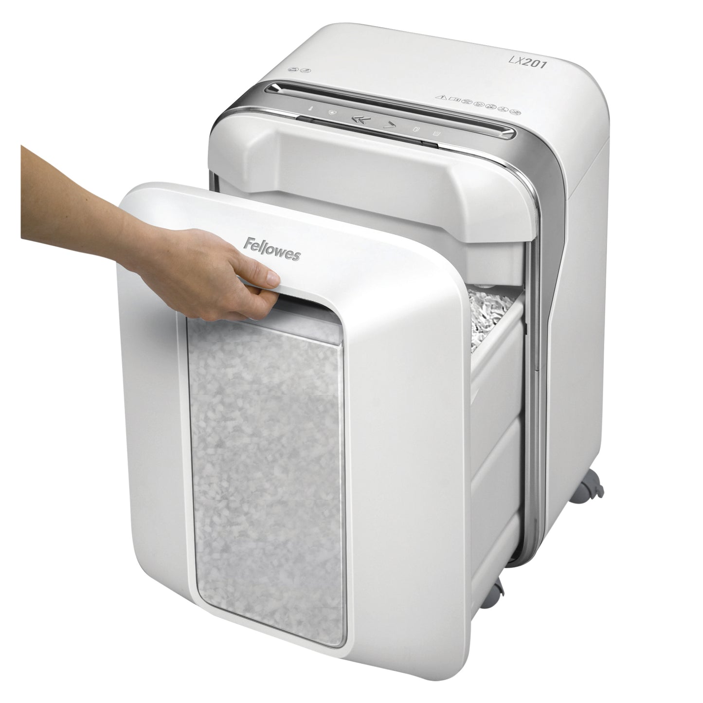 Fellowes LX201 2x12mm papierversnipperaar 12 vel, 22L, P-5, wit - 2