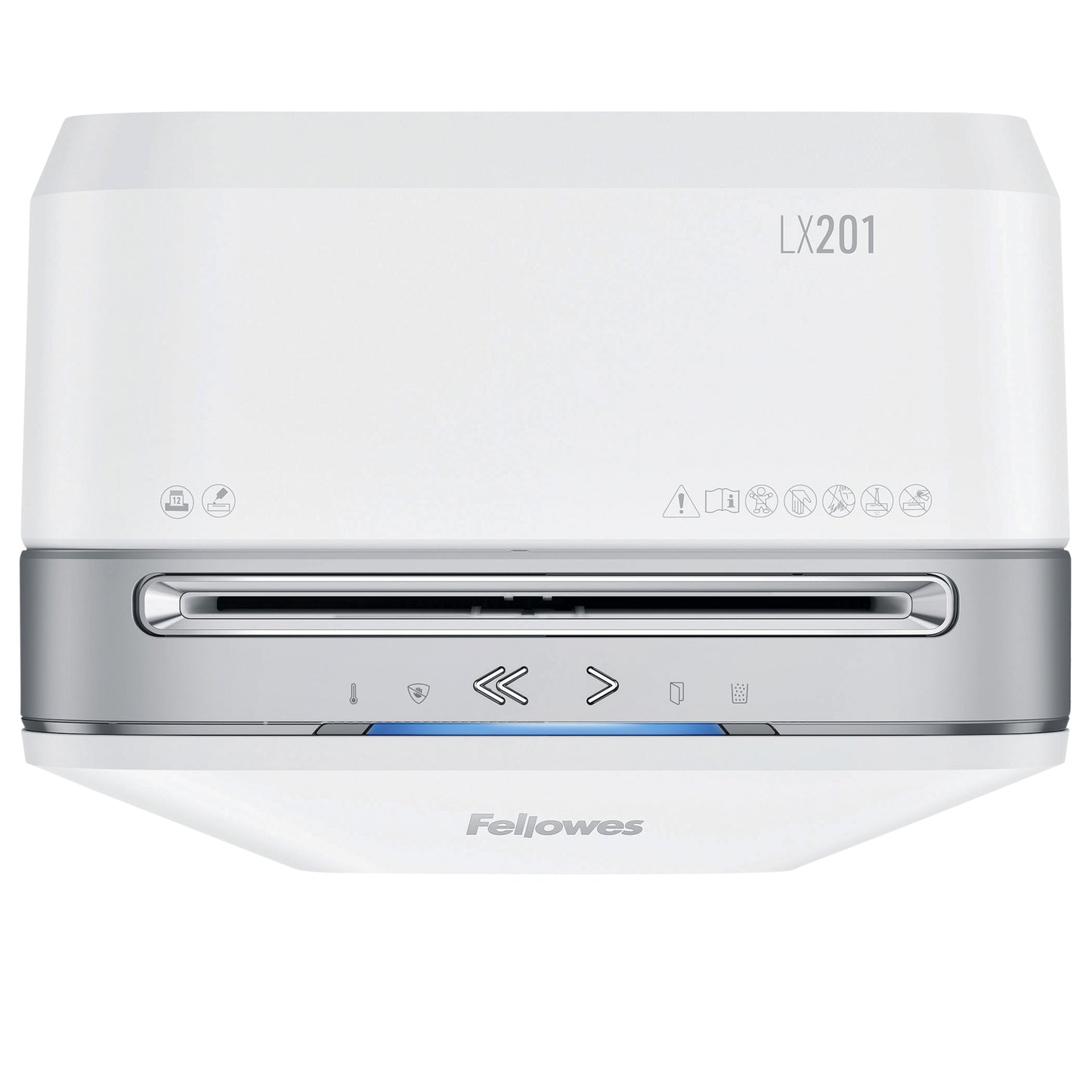 Fellowes LX201 2x12mm papierversnipperaar 12 vel, 22L, P-5, wit - 4