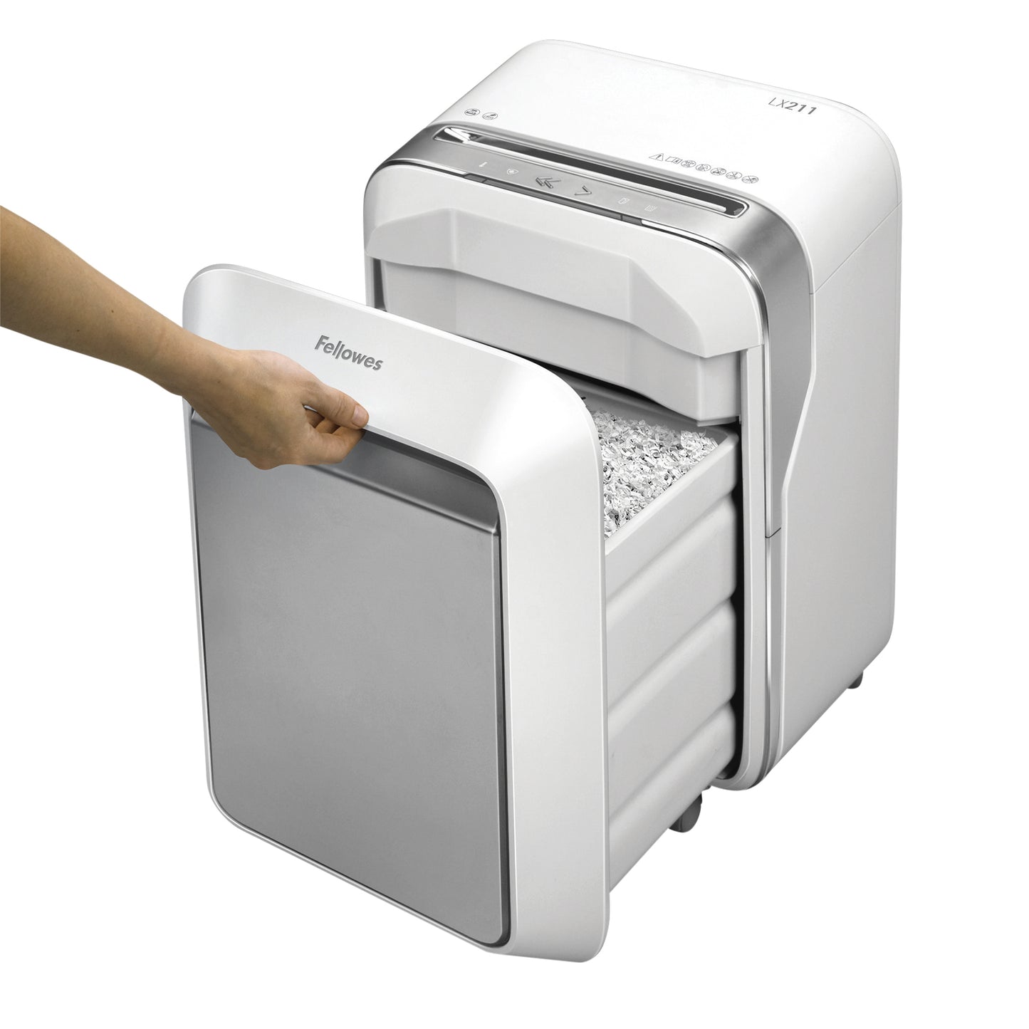 Fellowes LX211 Papiervernietiger 2x12mm Wit - 3