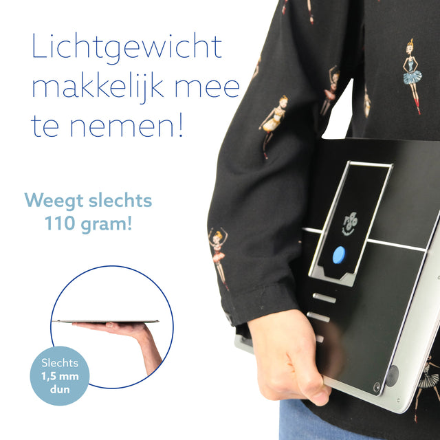 Dunne Aluminium R-Go Riser Attachable Laptopstandaard - 3