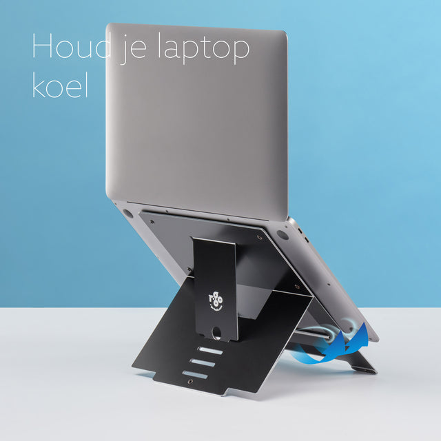 R-Go Riser Laptopstandaard Flexibel, 5 Hoogtes, Aluminium - 4