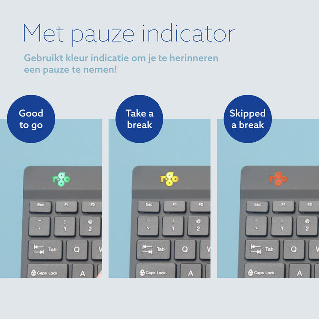 R-Go Ergonomisch Split QWERTY Toetsenbord met Inklapbare Functionaliteit - 4