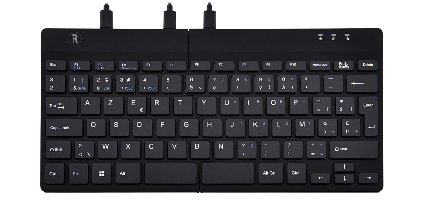 R-Go Ergonomisch Split AZERTY Toetsenbord met Inklapbare Ontwerp