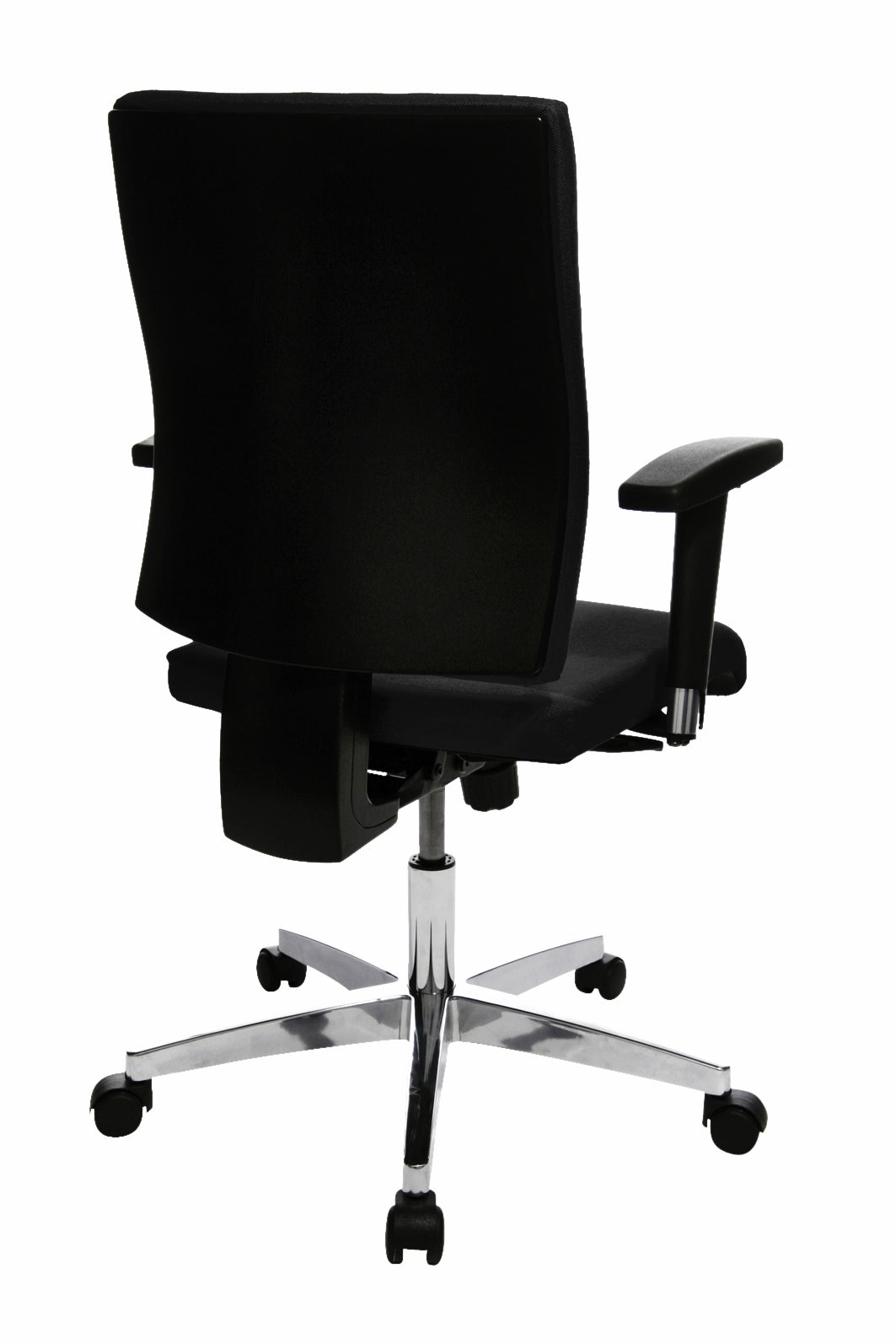 Bureaustoel Topstar Light Star 10 zwart met aluminium onderstel - 2