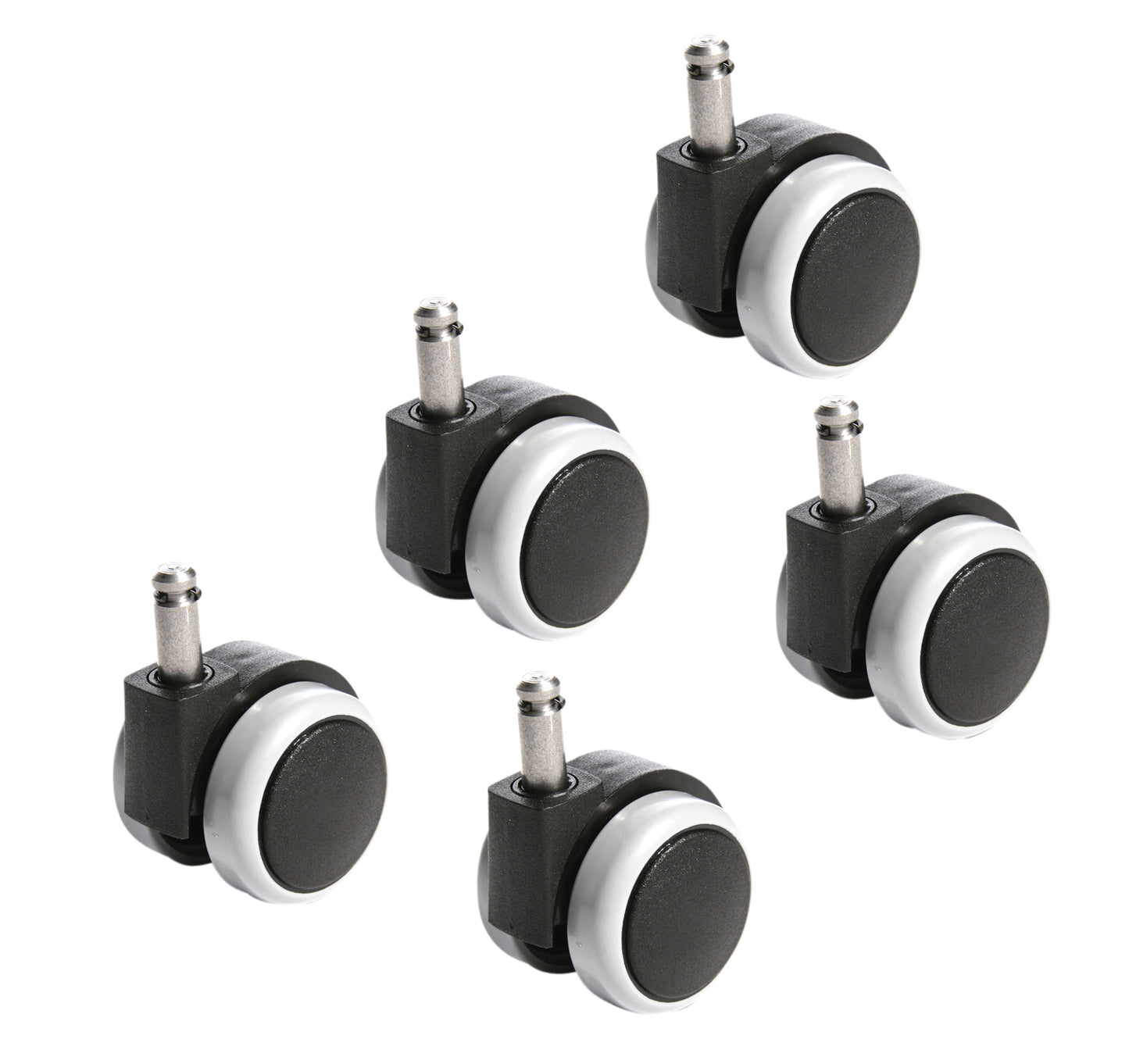 Bureaustoelwielen Topstar voor harde vloeren, 10mm, 5 stuks - 2