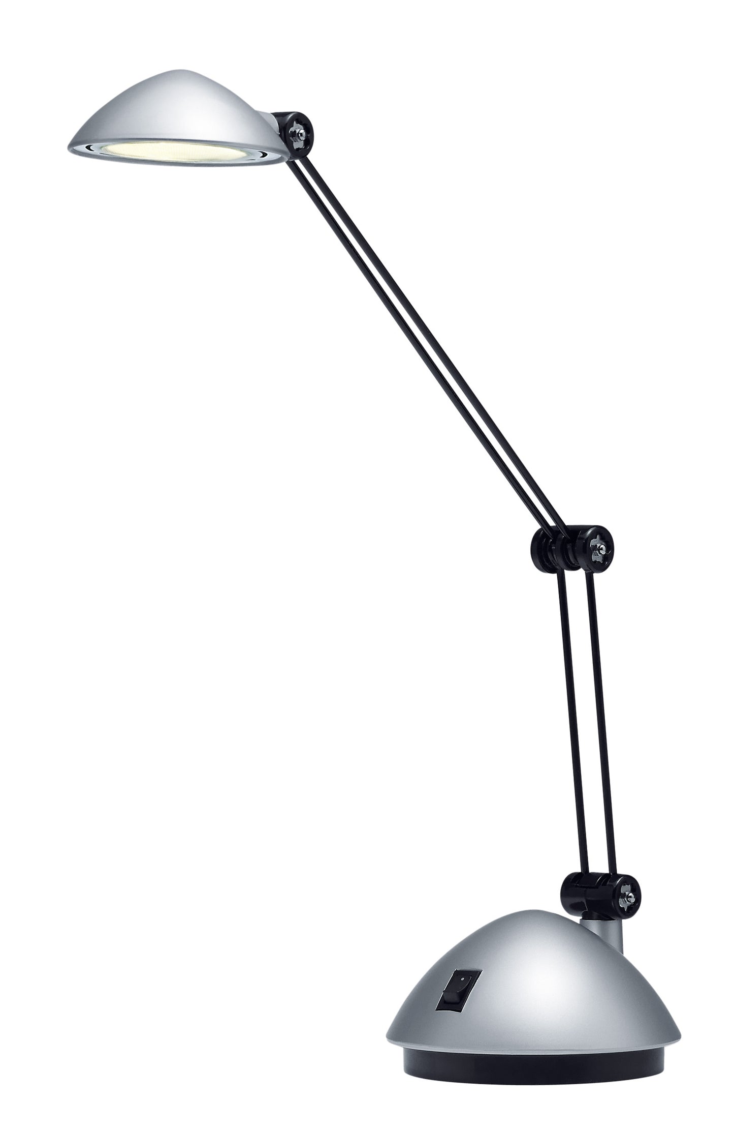 Bureaulamp Hansa LED Space zilver met zachte verlichting