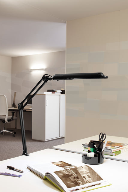 Bureaulamp MAUL Atlantic LED Klem Zwart - 3