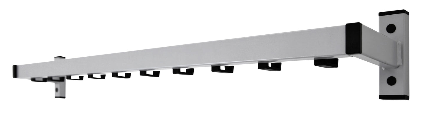 Wandkapstok Vepabins 650088 met 10 haken grijs