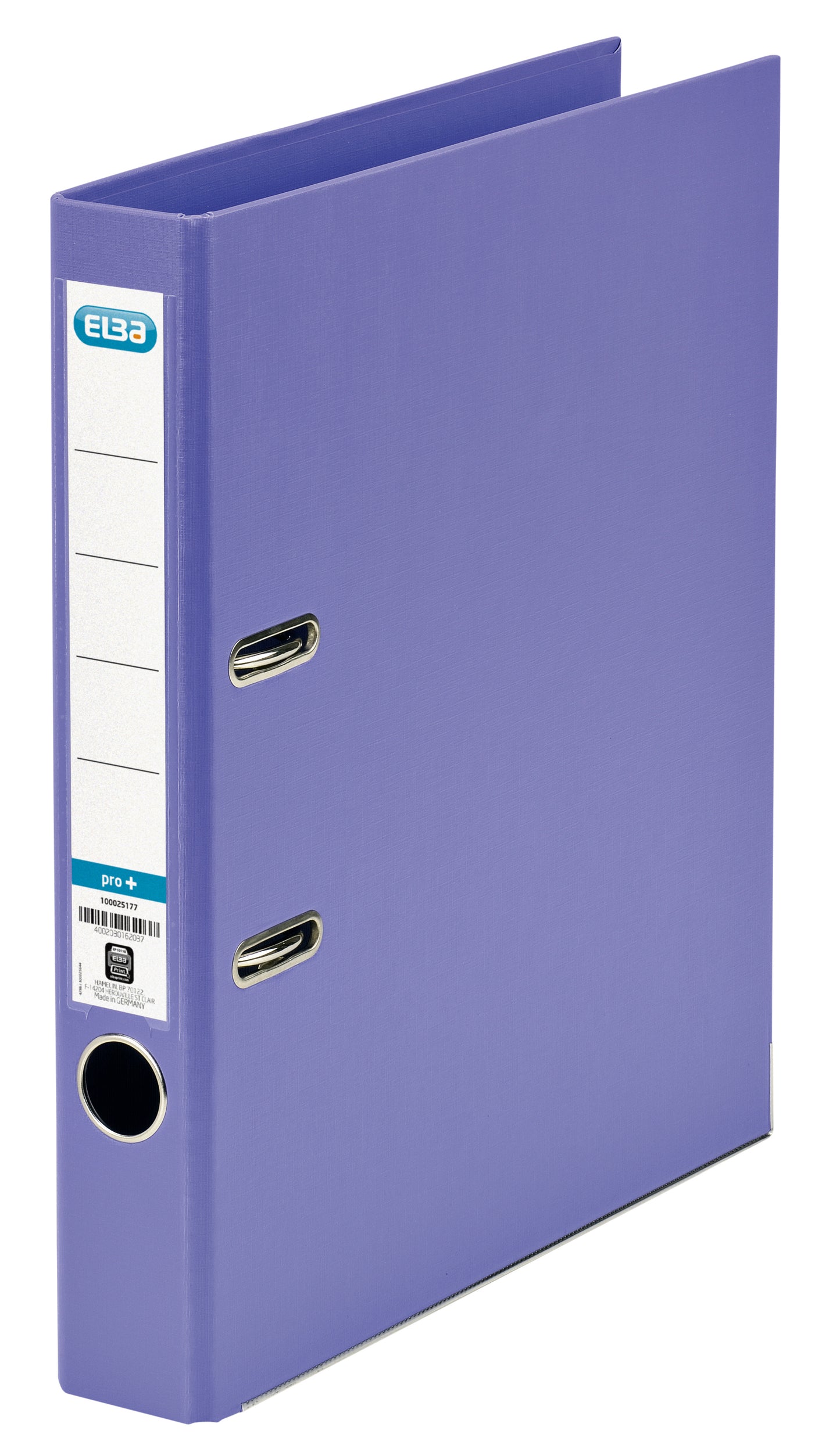Elba Smart A4 50mm PP Violette Ordner met Insteekvenster