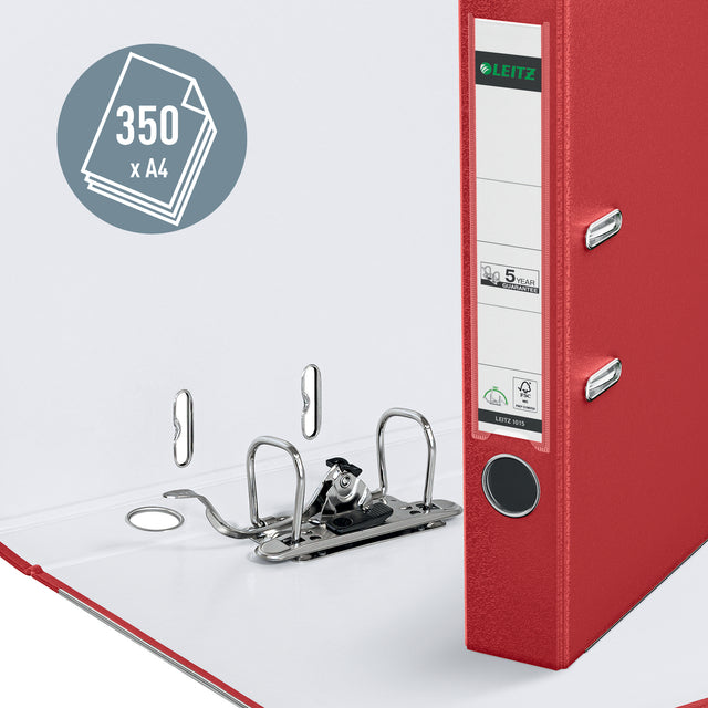 Leitz 1015 Ordner 180° PP A4 rood met labelhouder - 2