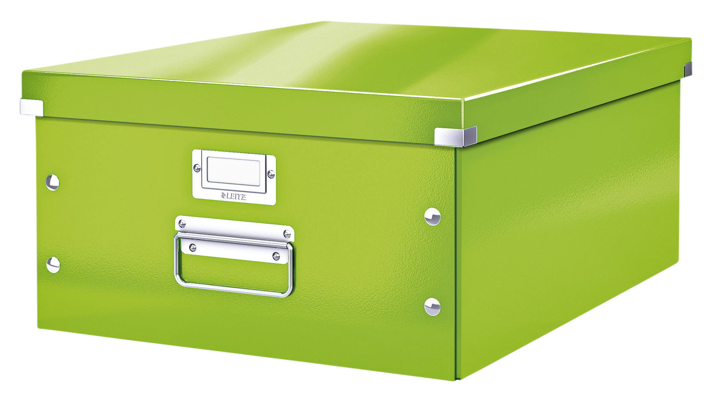 Leitz WOW Click Store Grote Opbergdoos 369x200x482mm A3 Zwart