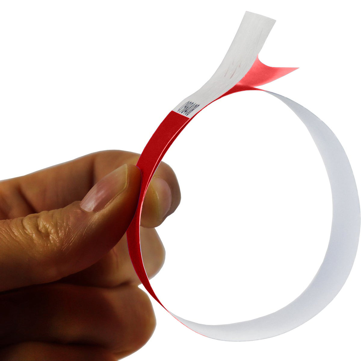 Polsbandje Combicraft Tyvek Rood met nummer - 2