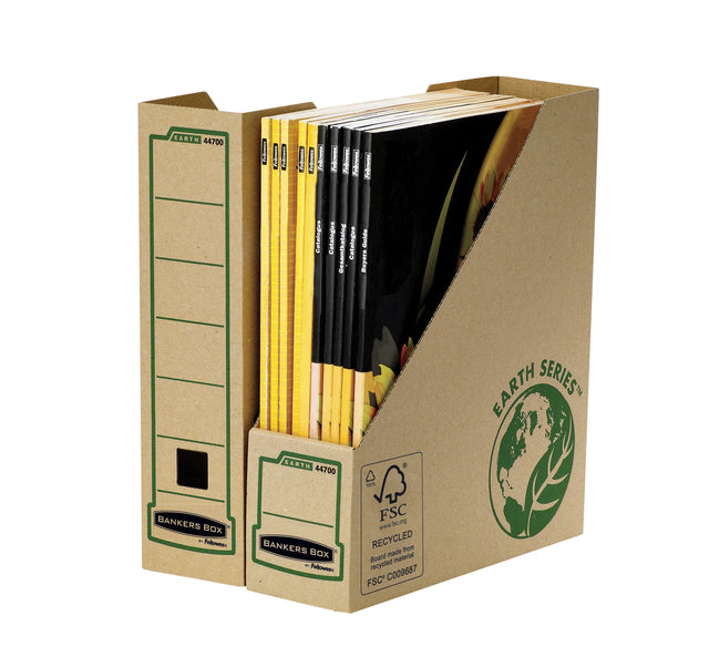 Tijdschriftencassette Bankers Box Earth A4 80mm